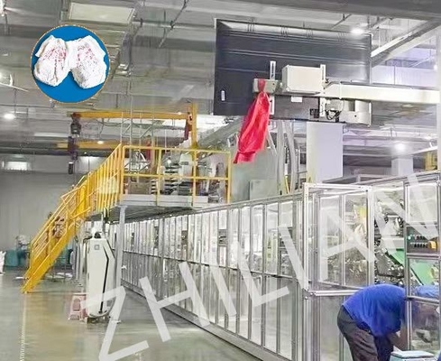 il tipo 3pcs tira sul bambino che della macchina 650pcs/min del pannolino Traning ansima la macchina