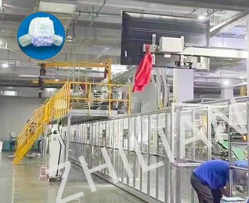 350 pc/500 pc minimi/min tirano sul bambino della macchina del pannolino